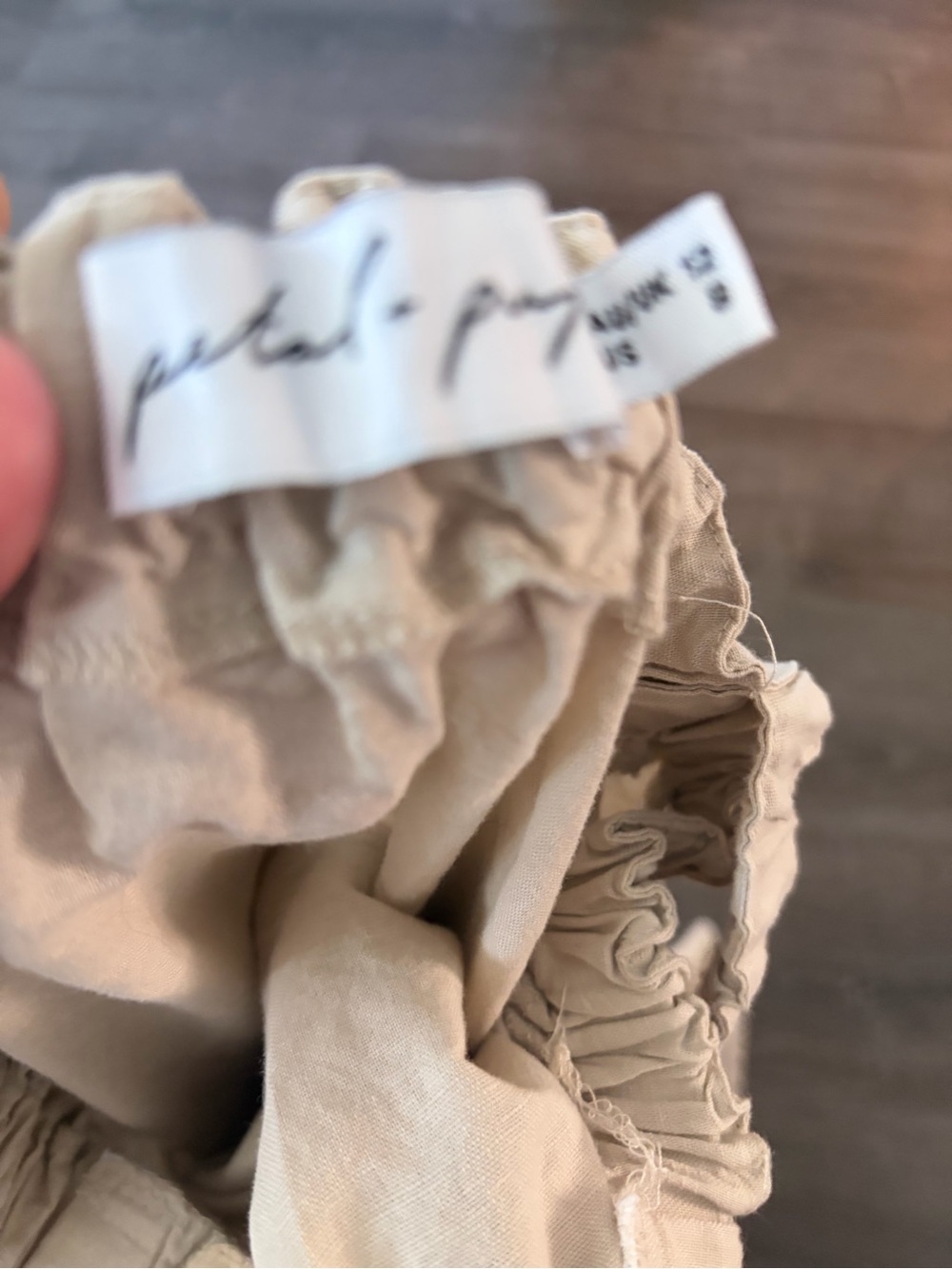 Petal & Pup Beige Linen-Blend Aubrey Cutout Pocket Midi Dress Size 8 boho - Picture 8 of 8